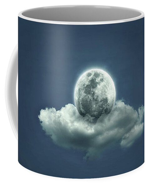 Blue Coffee Mug featuring the digital art Good Night by Zoltan Toth
