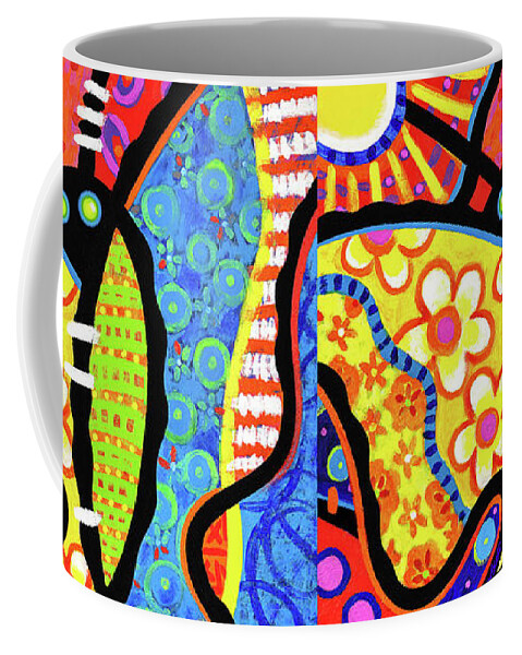 Butterfly Coffee Mug featuring the painting Kaleidoscope Butterfly by Steven Scott