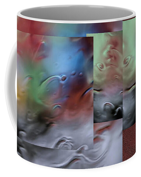 Abstract Coffee Mug featuring the photograph Through the Rain. Glimpses - by Julie Weber
