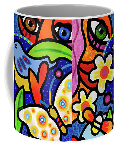 Butterfly Coffee Mug featuring the painting Into the Woods by Steven Scott