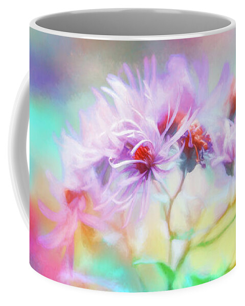 New England Asters Coffee Mug featuring the photograph Asters Gone Wild by Anita Pollak
