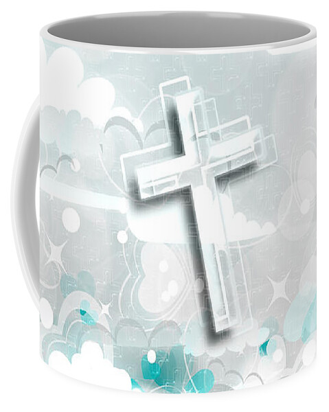 Jesus Coffee Mug featuring the digital art A heart for JESUS by Payet Emmanuel