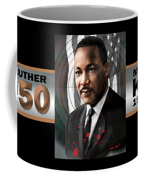 Civil Rights Coffee Mug featuring the digital art Mlk50 by Dwayne Glapion