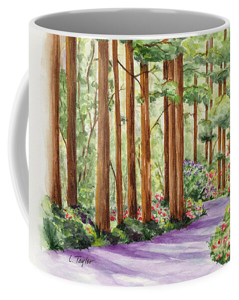 Forest Coffee Mug featuring the painting Standing Tall by Lori Taylor