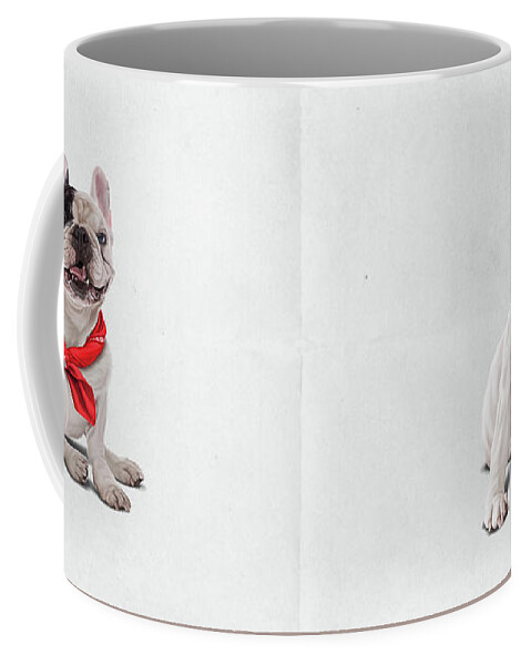 Illustration Coffee Mug featuring the digital art Frenchie Wordless by Rob Snow