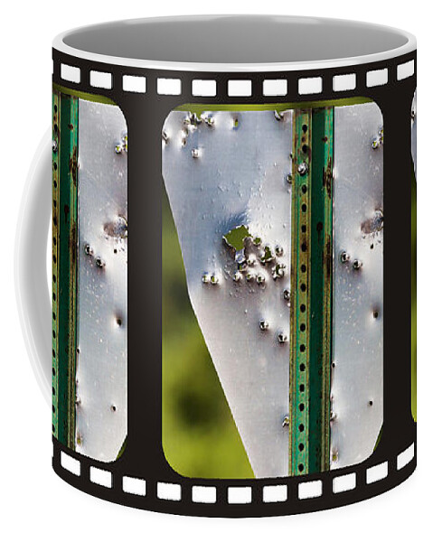 Bill Kesler Photography Coffee Mug featuring the photograph Bullet Hole Yield by Bill Kesler