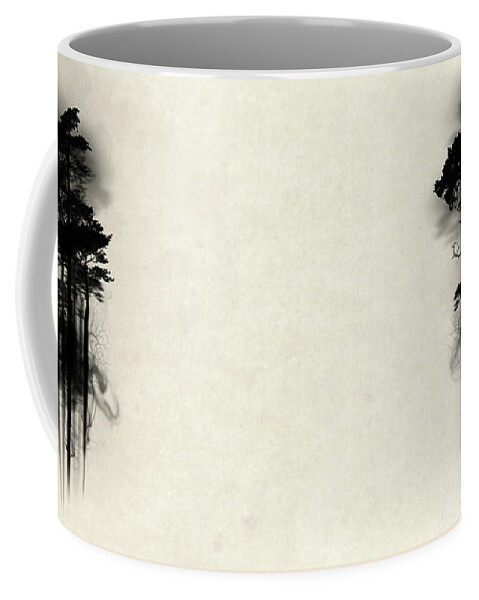 Forest Coffee Mug featuring the painting Enchanted Forest by Nicklas Gustafsson
