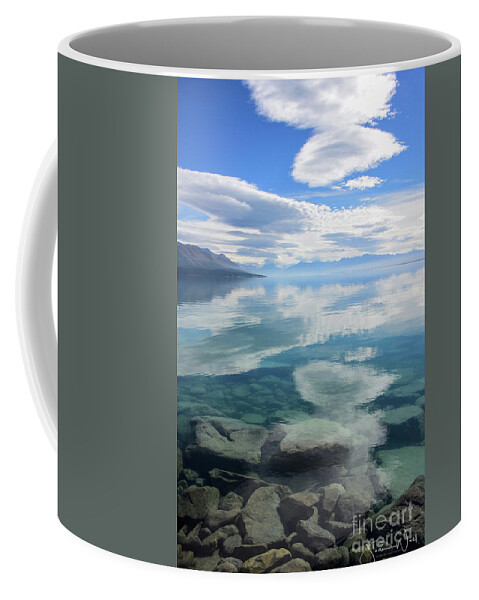 Lake Coffee Mug featuring the photograph As Above So Below by Joanne West