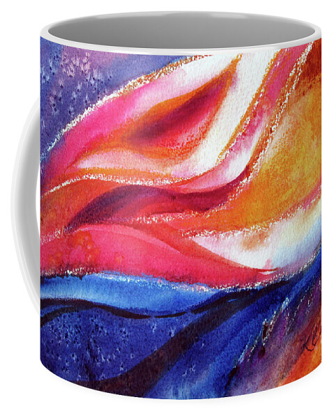 Painting Coffee Mug featuring the painting As I Bloom by Kathy Braud