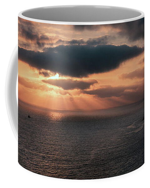 Landscape Coffee Mug featuring the photograph As the day ends by Arkadiusz Romanski