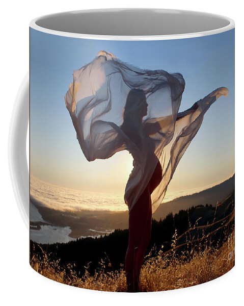 Pregnancy Coffee Mug featuring the photograph As the Wind Carries the Flower of a New Life by Wernher Krutein