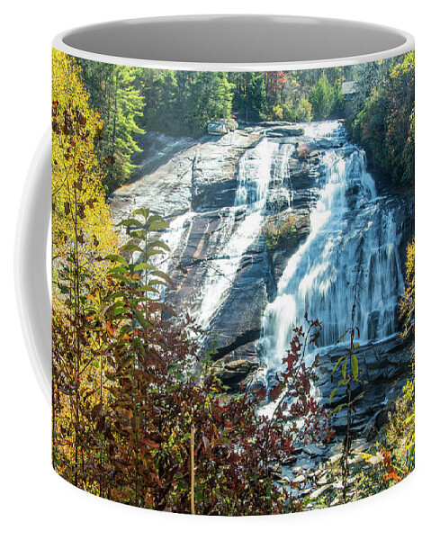 Asheville Coffee Mug featuring the photograph Ashville Area Waterfall by Richard Goldman