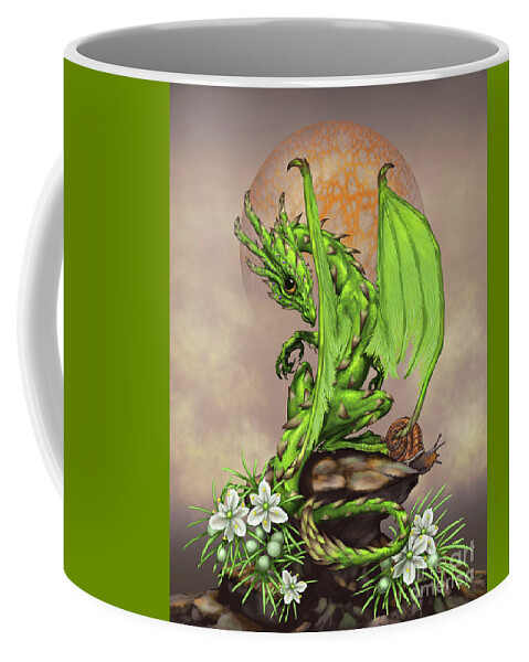 Asparagus Coffee Mug featuring the digital art Asparagus Dragon by Stanley Morrison