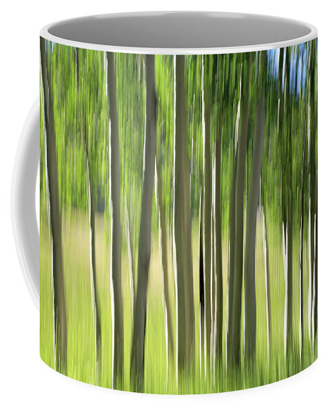 Aspen Grove Coffee Mug featuring the photograph Aspen Abstract 2 by Donna Kennedy