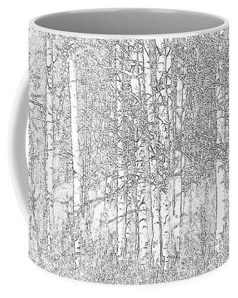 Aspen Coffee Mug featuring the photograph Aspen Tree Wallpaper by Charlotte Schafer