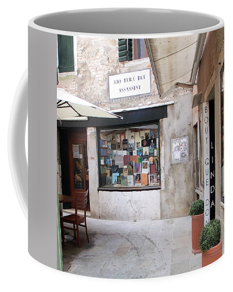 Venice Coffee Mug featuring the photograph Assassins' street by Elena Perelman