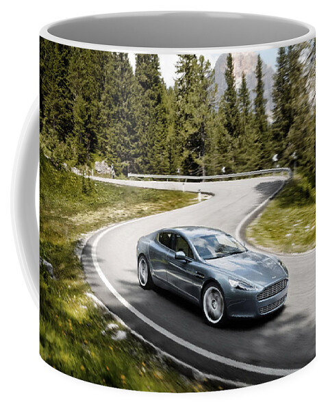 Aston Martin Rapide Coffee Mug featuring the photograph Aston Martin Rapide by Jackie Russo