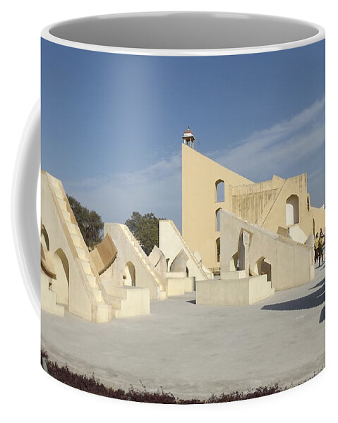 Jantar Mantar Coffee Mug featuring the photograph Astronomy of Giants. Jantar Mantar. by Elena Perelman