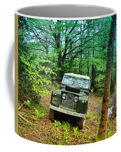 Vehicles Coffee Mug featuring the photograph At Home In The Forest by Richard Denyer