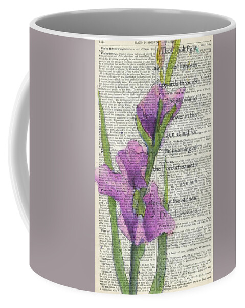 Gladiolus Coffee Mug featuring the painting At Last In the Sunlight 2 by Maria Hunt