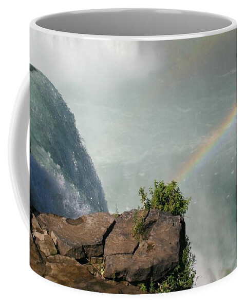 Niagara Falls Coffee Mug featuring the photograph At The Edge by Living Color Photography Lorraine Lynch