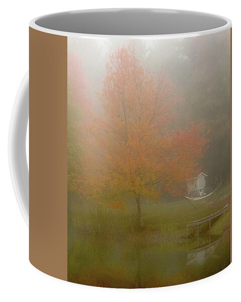 Pond Coffee Mug featuring the photograph At the Pond by Phyllis Meinke
