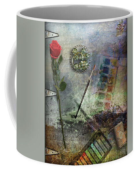 Atelier Coffee Mug featuring the digital art Atelier by Linda Carruth