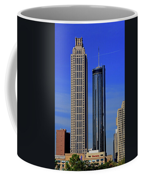Atlanta Coffee Mug featuring the photograph Atlanta, Georgia - Skycrapers by Richard Krebs