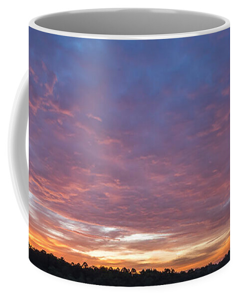 August Coffee Mug featuring the photograph August Morning Sky by Holden The Moment