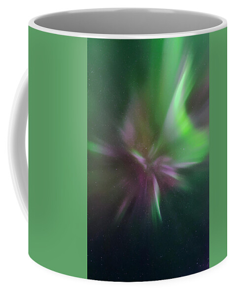 Aurora Borealis Coffee Mug featuring the photograph Aurora Borealis Corona by Dan Jurak