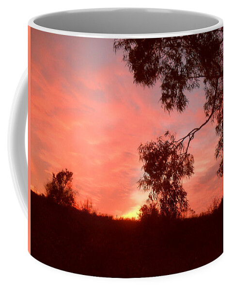 Red Coffee Mug featuring the photograph Red dawn by Maria Aduke Alabi