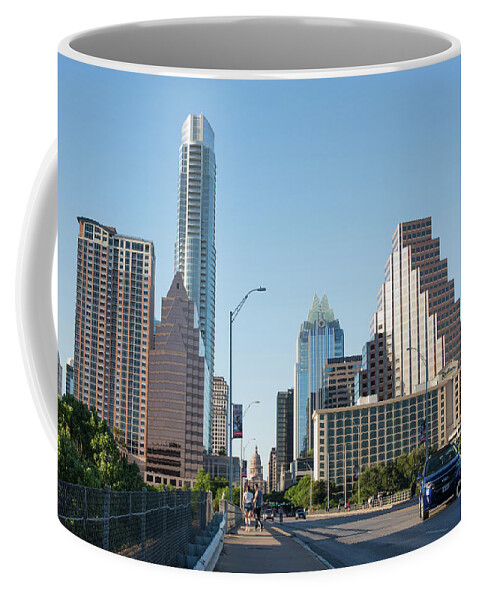 City Coffee Mug featuring the photograph Austin Texas city skyline during day by Juli Scalzi