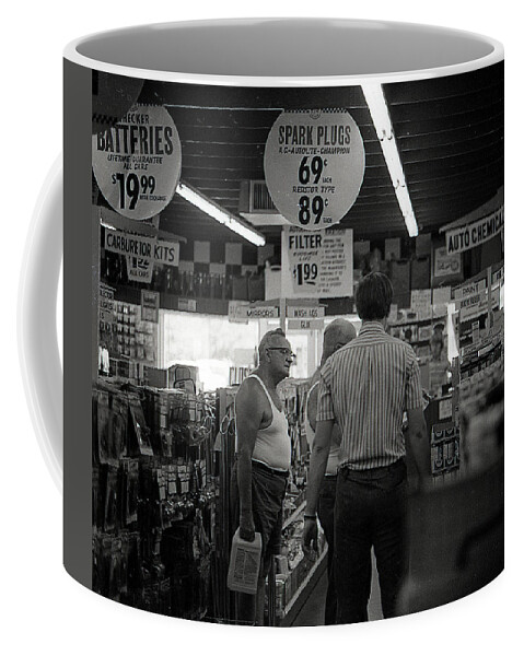 Auto Parts Coffee Mug featuring the photograph Auto-Parts Store, 1972 by Jeremy Butler