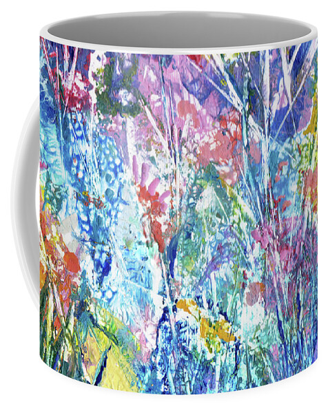 Encaustic Coffee Mug featuring the painting Auttumn Glory by Jean Batzell Fitzgerald