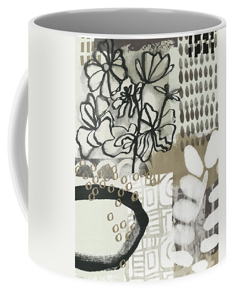 Abstract Coffee Mug featuring the painting Autumn Abstract 2- Art by Linda Woods by Linda Woods