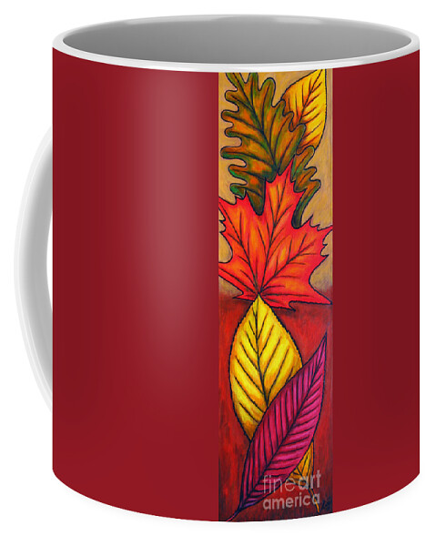 Autumn Coffee Mug featuring the painting Autumn Glow by Lisa Lorenz