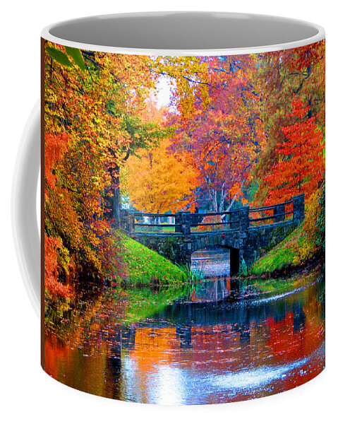 Autumn Coffee Mug featuring the photograph Autumn in Boston by Marie Jamieson