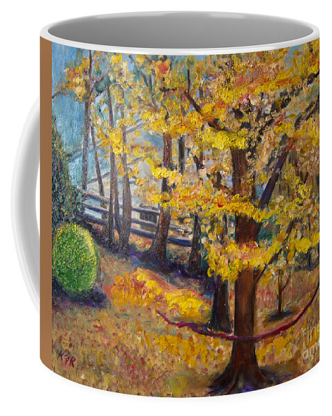 Autumn Coffee Mug featuring the painting Autumn by Karen E. Francis by Karen Francis