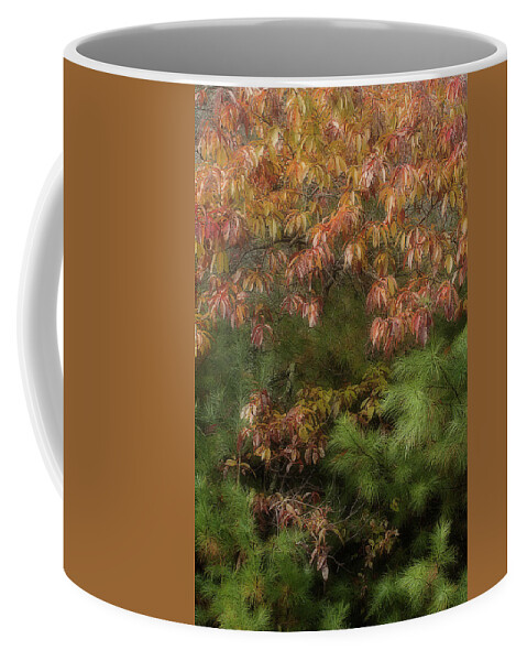 Leaves Coffee Mug featuring the photograph Autumn Mixing by Mike Eingle