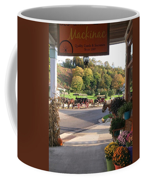 Mackinac Island Coffee Mug featuring the photograph Autumn Morning on Mackinac Island by Jackson Pearson