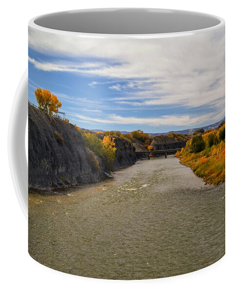 Colorado River Coffee Mug featuring the photograph Autumn on the Colorado River by Michael Brungardt