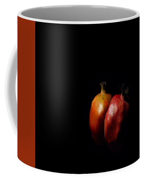 Pomegranate Coffee Mug featuring the photograph Autumn Pomegranate by Taiche Acrylic Art