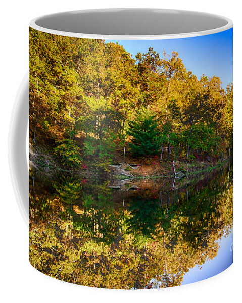 Fall Coffee Mug featuring the photograph Autumn Reflection by Bill Frische