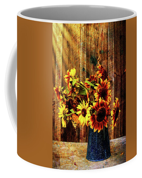 #jefffolger Coffee Mug featuring the photograph Autumn Sunflowers by Jeff Folger