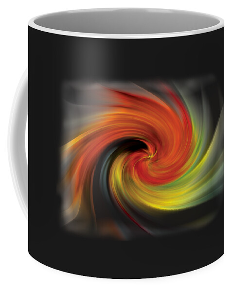 Abstract Coffee Mug featuring the photograph Autumn Swirl by Debra and Dave Vanderlaan