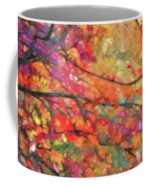 Autumn Coffee Mug featuring the photograph Autumns Splendorous Canvas by Andrea Kollo