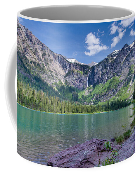Avalanche Lake Coffee Mug featuring the photograph Avalanche Lake by Adam Mateo Fierro