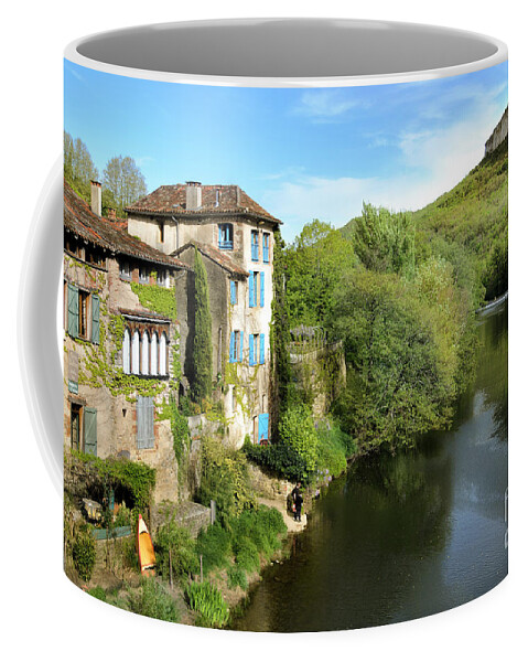 France Coffee Mug featuring the photograph Aveyron river in Saint-Antonin-Noble-Val by RicardMN Photography
