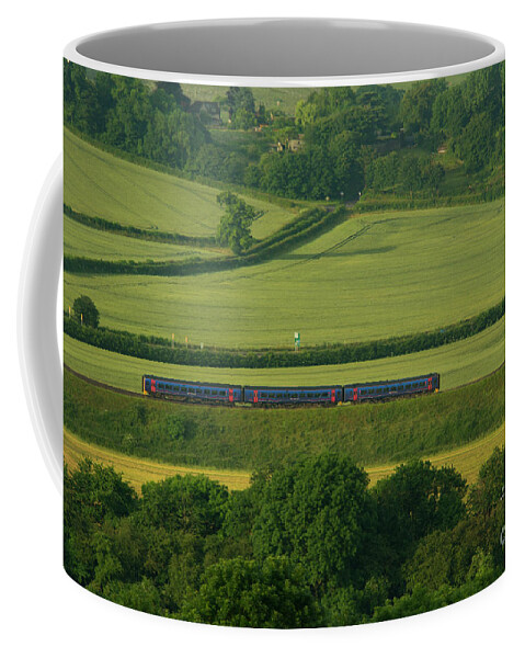 Train Coffee Mug featuring the photograph Avon Valley Sprinter by Rob Hawkins