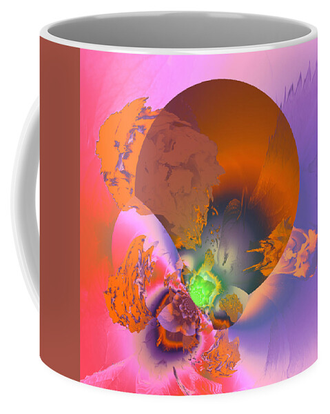 Abstract Coffee Mug featuring the digital art Aw 55 by Claude McCoy